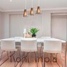 Luminaria Pendente Tripla Koni E27 Madeira Mdf Cq Desmontada:branco - 5