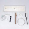 Luminaria Pendente Tripla Koni E27 Madeira Mdf Cq Desmontada:branco - 7