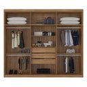 Ver imagem 2 de Guarda Roupa Casal 6 Portas 3 Gavetas Sumatra 