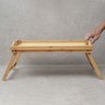 BANDEJA COM PÉS DOBRÁVEIS DE BAMBU PALHINHA 50CM - OIKOS - 8