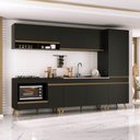 Ver imagem 1 de Cozinha Modulada Completa Compacta 5 Peças com Balcão para Cooktop Veneza Multimóveis Mp2270