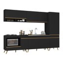 Ver imagem 2 de Cozinha Modulada Completa Compacta 5 Peças com Balcão para Cooktop Veneza Multimóveis Mp2270