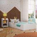 Ver imagem 1 de Quarto infantil com Cama e Mesa de Cabeceira Luísa 