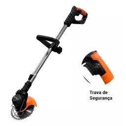 Roçadeira Cortador Aparador Grama 32v com 2 Baterias - 12
