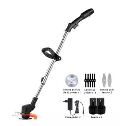 Roçadeira Cortador Aparador Grama 32v com 2 Baterias - 8