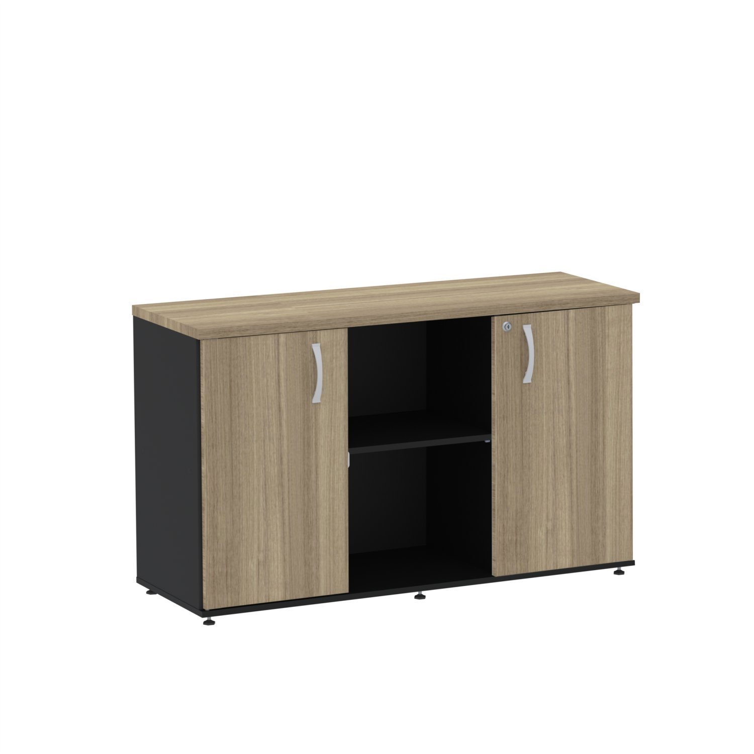 Armário 2 Portas 1 Nicho Pivot Credenza Cred2Ptp25 - 3