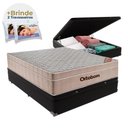 Ver imagem 1 de Cama Box Baú Preto e Colchão Airtech Ortobom Casal