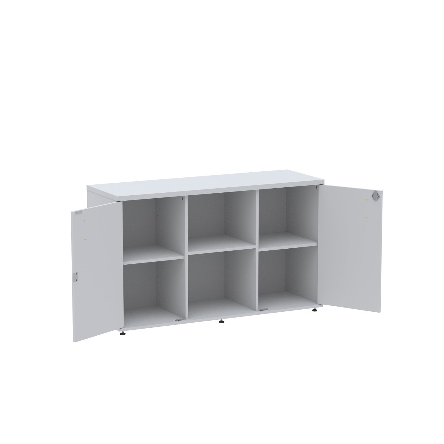 Armário 2 Portas 1 Nicho Pivot Credenza Cred2Ptp25 - 5