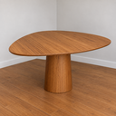 Ver imagem 5 de Mesa de Jantar Orgânica Canya 80x85cm em MDF Freijó
