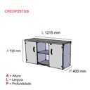 Ver imagem 4 de Armário para Escritório 2 Portas 3 Prateleiras Pivot 