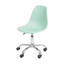 Ver imagem 2 de Cadeira Charles Eames Dkr Pp Base Rodizio:verde Claro