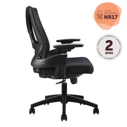 Cadeira Escritório Diretor com Braços 3D NR17 Toledo - 12