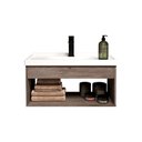 Ver imagem 2 de Gabinete Armário para Banheiro 60cm Mdf com Cuba - Livorno Munique