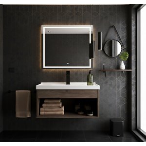 Gabinete Armário para Banheiro 60cm Mdf com Cuba - Livorno Munique