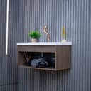 Ver imagem 4 de Gabinete Armário para Banheiro 60cm Mdf com Cuba - Livorno Munique