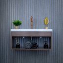 Ver imagem 3 de Gabinete Armário para Banheiro 60cm Mdf com Cuba - Livorno Munique