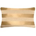 Ver imagem 1 de Capa de Almofada Retangular Listrada Dourado 50x28cm