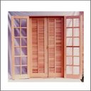 Ver imagem 1 de Porta Balcão de Madeira Maciça Abrir/abrir 2,10 (a) X 1,00 (l) Cx. 14 com Ferragens