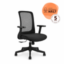 Ver imagem 7 de Cadeira para Escritório Diretor Office NR17 Boston Preto Rivatti