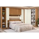 Ver imagem 1 de Quarto Modulado Casal Liga 9PÇAS QM37 Canela Kappesberg
