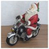 Enfeite Natal Musical Papai Noel Motoqueiro com Led 30cm - 4