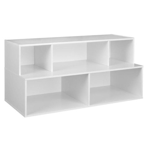 Sapateira Organizadora Caren 2 Portas 6 Prateleiras 90cm MDF Branco Woodcore