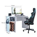 Ver imagem 4 de Mesa Gamer 3875 Qmovi Branco