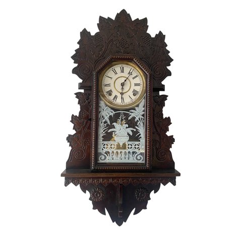 Relógio Alemão de Parede 70x37x12cm - para Sala, Quarto, Corredor