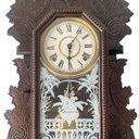 Ver imagem 5 de Relógio Alemão de Parede 70x37x12cm - para Sala, Quarto, Corredor
