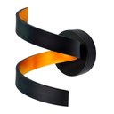 Ver imagem 1 de Arandela Helix Espiral Preto e Dourado 15cm Led 6w 3 em 1 Bivolt