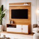 Ver imagem 3 de Estante Home Valdemóveis Monza 2 Portas 1 Gaveta Tvs até 55"