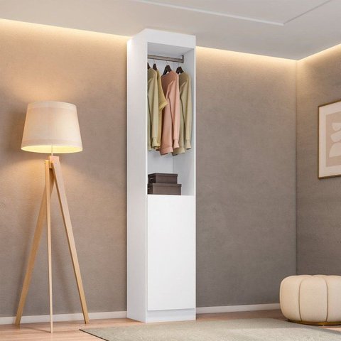 Guarda-Roupa Modulado Roupeiro Closet Sapateira 1 Porta Versatille Yescasa