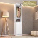 Ver imagem 5 de Guarda-Roupa Modulado Roupeiro Closet Sapateira 1 Porta Versatille Yescasa