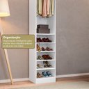 Ver imagem 6 de Guarda-Roupa Modulado Roupeiro Closet Sapateira 1 Porta Versatille Yescasa