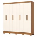 Ver imagem 1 de Guarda Roupa Casal 8 Portas 4 Gavetas Prime B51 Cinamomo Off White - Henn - Briz