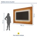 Ver imagem 3 de Painel para TV até 58 Polegadas 100% MDF com LED 180CMX130CM Grecia Bege