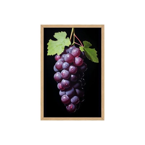 Quadro Decorativo Uvas: Mod. 0413 Collor-ink Mod.0413 60 X 90cm Marrom