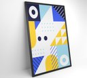 Ver imagem 3 de Quadro Geométrico Colorido 9 - 60x90 Cm - Adesivo Fotográfico
