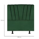 Ver imagem 3 de Cabeceira Solteiro Cama Box Estofada 100 Cm Lile Suede Verde