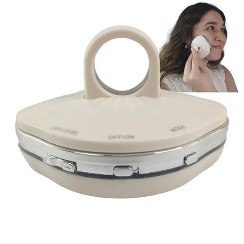 Massageador Eletrico Facial Manual 4 Modos Usb Rosto Pescoço Ems Anti Rugas Rejuvenecimento Vibraçao