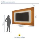 Ver imagem 3 de Painel para TV até 65 Polegadas 100% MDF com LED 220CMX130CM Mavaular Grécia Bege