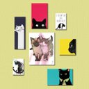 Ver imagem 1 de Cats Concept - Quadros ou Placas Modulares com 7 Peças