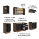 Ver mais imagens de Cozinha Completa 240003 Com Armário E Balcão Rustic/Preto