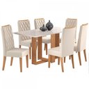 Ver imagem 2 de Mesa de Jantar 6 Lugares San Diego Mel/Blonde/Nude - Panorama Móveis