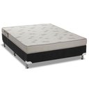 Ver imagem 1 de Cama Box Viúva: Colchão Espuma Ortobom Light Saúde + Base CRC Courano Black(128x188)
