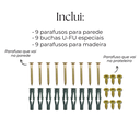 Ver imagem 5 de Kit 3 Suportes de Prateleira Design em L 30cm Mão Francesa de Parede Moderna Preto