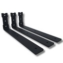 Ver imagem 2 de Kit 3 Suportes de Prateleira Design em L 30cm Mão Francesa de Parede Moderna Preto