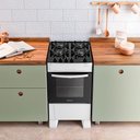 Ver imagem 2 de Fogão Atlas Mônaco Top Glass 4 Bocas - Mesa de Vidro - Forno 50L - Acendimento Automático