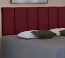 Ver imagem 3 de Cabeceira Cama de Solteiro Box 1,60 X 55 Cm Modelo Dubai Vinho