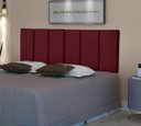 Ver imagem 1 de Cabeceira Cama de Solteiro Box 1,60 X 55 Cm Modelo Dubai Vinho